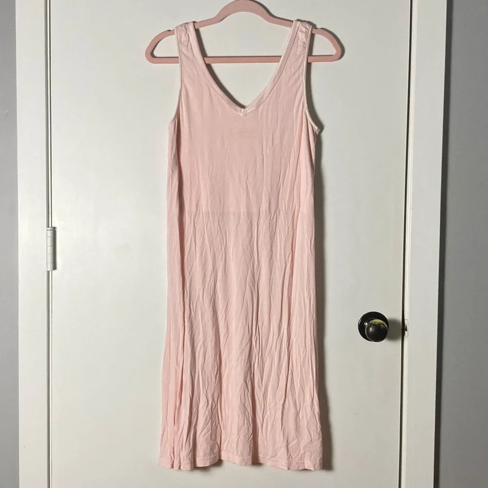 Faceplant Dreamwear Pastel Pink V-Neck Sleeveless Tank Nightgown Size Small - Picture 6 of 16